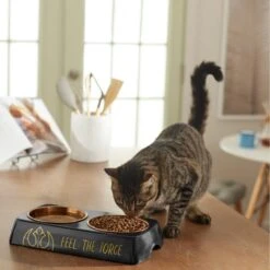 STAR WARS Melamine Stainless Steel Double Dog & Cat Bowl -Cozy Paws 315271 PT3. AC SS1800 V1647282855