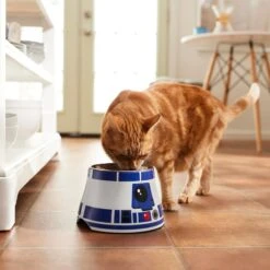 STAR WARS R2-D2 Elevated Melamine Stainless Steel Dog & Cat Bowl, 1.5 Cup -Cozy Paws 315278 PT3. AC SS1800 V1647283296