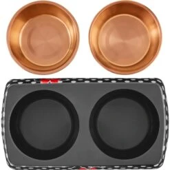 Disney Minnie Mouse Peek-A-Boo Melamine Stainless Steel Double Dog & Cat Bowl -Cozy Paws 315286 PT4. AC SS1800 V1646327641