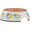 Disney Mickey Mouse Lemon Melamine Stainless Steel Dog & Cat Bowl