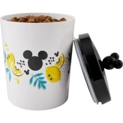 Disney Mickey Mouse Lemon Melamine Dog & Cat Treat Jar -Cozy Paws 315302 PT4. AC SS1800 V1646327545