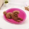 Richell Oval Cat & Dog Bed, Pink