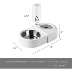 Hanamya Dog & Cat Automatic Waterer & Stainless Steel Bowl 11 Hanamya Dog & Cat Automatic Waterer & Stainless Steel Bowl -Cozy Paws 316038 PT2. AC SS1800 V1627677141