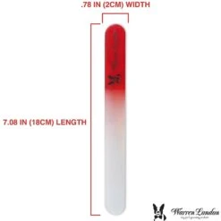 Warren London Glass Nail File 12 Warren London Glass Nail File -Cozy Paws 316281 PT4. AC SS1800 V1627307873