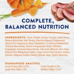Natural Balance Platefulls Savory Duck & Pumpkin Recipe Wet Dog Food -Cozy Paws 316435 PT5. AC SS1800 V1627599374