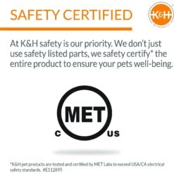 K&H Pet Products Mother’s Heartbeat Heated Bolster Puppy Bed -Cozy Paws 316709 PT5. AC SS1800 V1637627911