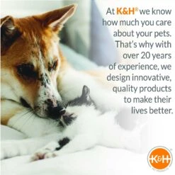 K&H Pet Products Mother’s Heartbeat Heated Bolster Puppy Bed -Cozy Paws 316709 PT8. AC SS1800 V1637626312