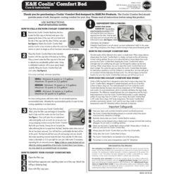 K&H Pet Products Coolin' Comfort Orthopedic Dog Bed -Cozy Paws 316722 PT7. AC SS1800 V1682704520