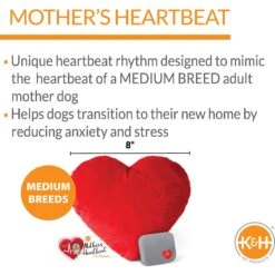 K&H Pet Products Mother's Heartbeat Puppy Heart Pillow -Cozy Paws 316725 PT1. AC SS1800 V1637626690