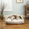 Snoozer Pet Products Luxury Microsuede Rectangle Cozy Cave Covered Dog Bed With Removable Cover -Cozy Paws 317402 MAIN. AC SS1800 V1632428477