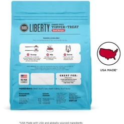 BIXBI Liberty Beef Recipe Freeze-Dried Dog Topper & Treat, 4.5-oz Bag 13 BIXBI Liberty Beef Recipe Freeze-Dried Dog Topper & Treat, 4.5-oz Bag -Cozy Paws 317483 PT2. AC SS1800 V1698869128