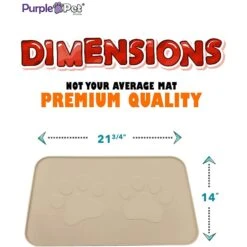 IPrimio Paw Print Dog & Cat Feeding Mat, X-Large -Cozy Paws 318067 PT5. AC SS1800 V1631835400