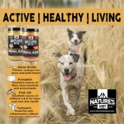 Nature's Diet Original Blend Beef Bone Broth Dry Dog & Cat Food Topping, 16-oz Jar -Cozy Paws 318135 PT6. AC SS1800 V1628803640