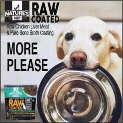 Nature's Diet Raw Coated Kibble Raw Chicken Liver & Bone Broth Coating Freeze-Dried Dog Food, 5-lb Bag -Cozy Paws 318143 PT7. AC SS1800 V1628805798