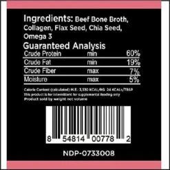 Nature's Diet Skin & Coat Bone Broth Dry Dog & Cat Food Topping, 6-oz Jar -Cozy Paws 318149 PT2. AC SS1800 V1628806688