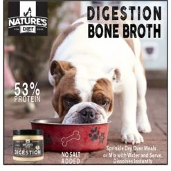 Nature's Diet Digestion Bone Broth Dry Dog & Cat Food Topping, 6-oz Jar -Cozy Paws 318151 PT1. AC SS1800 V1628806367