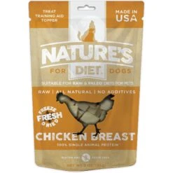 Nature's Diet Chicken Breast Raw Freeze-Dried Dog Treats, 3-oz Pouch