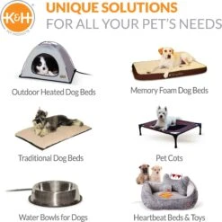 K&H Pet Products Quilt-Top Superior Orthopedic Dog Bed -Cozy Paws 320325 PT8. AC SS1800 V1631771022