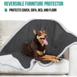 PetAmi Sherpa Cat & Dog Blanket -Cozy Paws 326482 PT4. AC SS1800 V1631837202