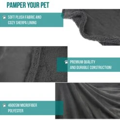 PetAmi Puppy Dog Blanket -Cozy Paws 326540 PT6. AC SS1800 V1631829986
