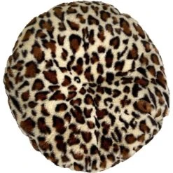 Precious Tails Leopard Crown Bolster Cat & Dog Bed -Cozy Paws 327010 PT2. AC SS1800 V1631894656