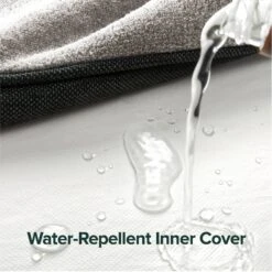 Zinus UltraPlush Green Tea Dog Bed, Grey, 5-in -Cozy Paws 327439 PT3. AC SS1800 V1631617269