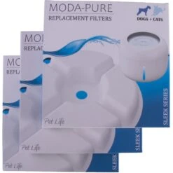 Pet Life Moda-Pure Filtered Dog & Cat Fountain Replacement Filters, 3 Count