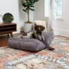 Happy Hounds Bailey Removable Cover Rectangle Pillow Dog Bed, Gray -Cozy Paws 328578 MAIN. AC SS1800 V1698936683