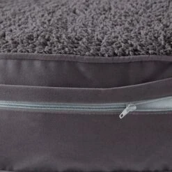 Happy Hounds Scooter Deluxe Round Pillow Dog Bed With Removable Cover, Gray -Cozy Paws 328581 PT5. AC SS1800 V1631157706