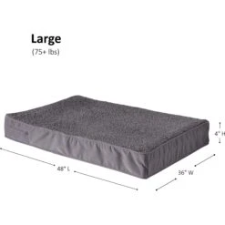 Happy Hounds Otis Orthopedic Pillow Dog Bed With Removable Cover, Gray -Cozy Paws 328585 PT7. AC SS1800 V1700690060