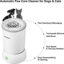 DOGNESS Automatic Cat & Dog Pet Paw Cleaner & Massager, Small/Medium -Cozy Paws 328686 PT7. AC SS1800 V1631762675