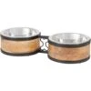 Frisco Premium Elevated Bone Design Stainless Steel Double Diner Dog & Cat Bowl 2 Frisco Premium Elevated Bone Design Stainless Steel Double Diner Dog & Cat Bowl -Cozy Paws 331499 MAIN. AC SS1800 V1657656892