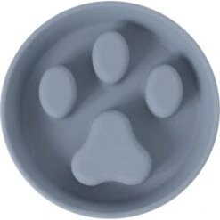 Frisco Silicone Stainless Paw Steel Slow Feeder Dog & Cat Bowl -Cozy Paws 331528 PT4. AC SS1800 V1657656874