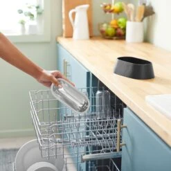 Frisco Long Eared Breed Stainless Steel Dog Bowl, Black, 2 Cup -Cozy Paws 331530 PT6. AC SS1800 V1657656874