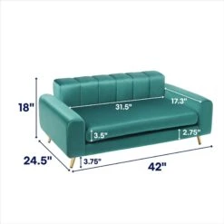 Frisco Elevated Art Deco Dog & Cat Sofa Bed With Removable Cover -Cozy Paws 331623 PT1. AC SS1800 V1680019229