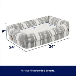 Frisco Farmhouse Deep Cuffed Cuddler Dog Bed -Cozy Paws 333885 PT1. AC SS1800 V1667838340