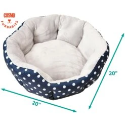 Cosmo Furbabies Polka Dot Dog Bed -Cozy Paws 336364 PT2. AC SS1800 V1634740301