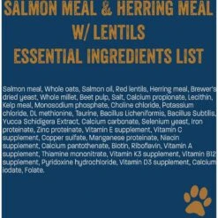 Team Dog Salmon Meal & Herring Meal 26/20 Essential Blend Premium Dry Dog Food, 33-lb Bag -Cozy Paws 342072 PT8. AC SS1800 V1685132973