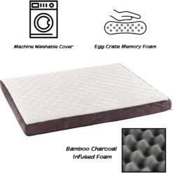 Pet Adobe Bamboo Charcoal-Infused Foam Covered Dog Bed -Cozy Paws 344923 PT2. AC SS1800 V1637288220