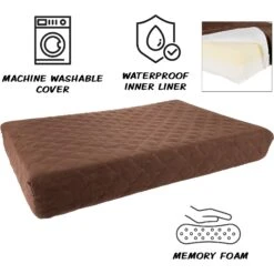 Pet Adobe Memory Foam Waterproof Covered Dog Bed -Cozy Paws 344966 PT2. AC SS1800 V1637287950