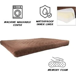 Pet Adobe Waterproof Indoor/Outdoor Memory Foam Dog Bed -Cozy Paws 345008 PT2. AC SS1800 V1637286740