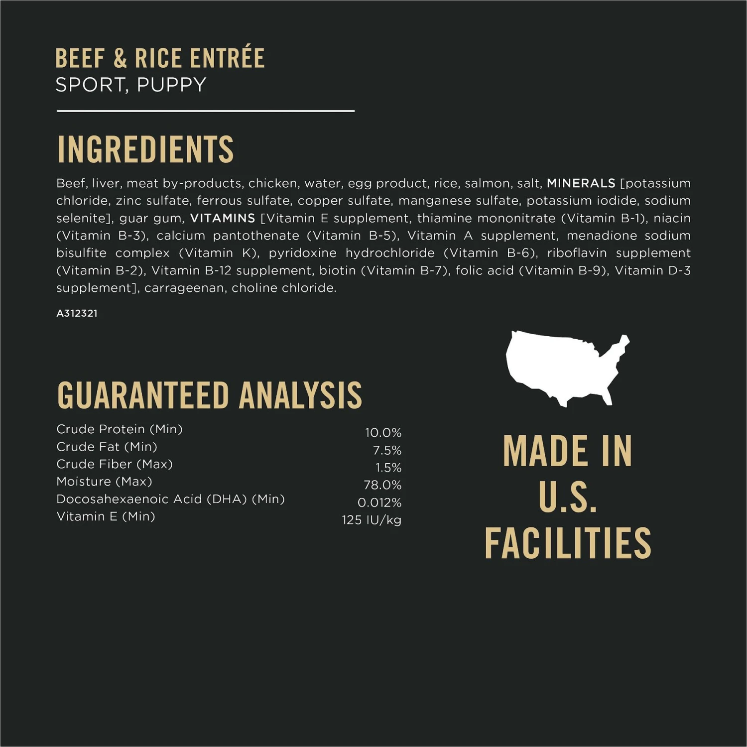 Purina Pro Plan Sport Development Puppy High Protein Beef & Rice Wet Dog Food, 13-oz Can, Case Of 12 7 Purina Pro Plan Sport Development Puppy High Protein Beef & Rice Wet Dog Food, 13-oz Can, Case Of 12 - Image 5