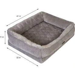 Beautyrest Ultra Plush Quilted Dog & Cat Bed -Cozy Paws 353112 PT3. AC SS1800 V1698866515
