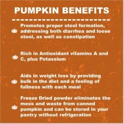 Whole Life Natural Solutions Pumpkin Powder Dog & Cat Freeze-Dried Treats, 2-oz Bag -Cozy Paws 354099 PT2. AC SS1800 V1673988234