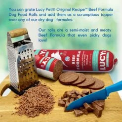 Lucy Pet Products Beef Formula Dog Food Roll -Cozy Paws 354386 PT3. AC SS1800 V1641584824