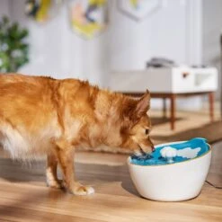 Frisco Ceramic Clouds Dog & Cat Fountain -Cozy Paws 355803 PT4. AC SS1800 V1665684810