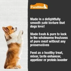 PureBites 100% Pure Duck Paté Dog Food Toppings, 2.5-oz Can, 12 Count -Cozy Paws 356476 PT3. AC SS1800 V1677859903