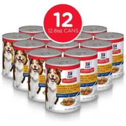 Hill's Science Diet Adult 7+ Savory Stew With Chicken & Vegetables Canned Dog Food & Hill's Science Diet Adult 7+ Savory Stew With Beef & Vegetables Canned Dog Food -Cozy Paws 356843 PT2. AC SS1800 V1640893899