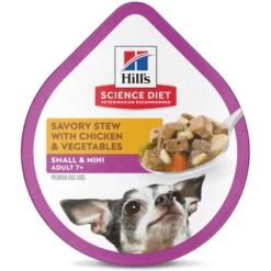 Hill's Science Diet Adult 7+ Small & Mini Savory Chicken & Vegetable Stew Dog Food Trays & Hill's Science Diet Adult Small Mini Savory Stew Beef & Vegetable Wet Dog Food Trays -Cozy Paws 356850 PT5. AC SS1800 V1692882992