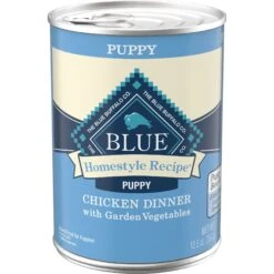 Blue Buffalo Homestyle Recipe Puppy Chicken Dinner With Garden Vegetables Canned Dog Food & Blue Buffalo Life Protection Formula Puppy Chicken & Brown Rice Recipe Dry Dog Food -Cozy Paws 356868 PT6. AC SS1800 V1640893909